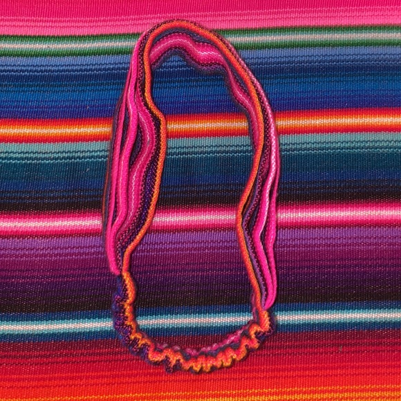 Multiple Colored Maya Artisans Guatemala Convertible Headband - Picture 7 of 7